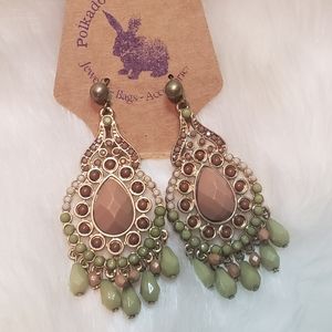 Muted Shades Statement Earrings